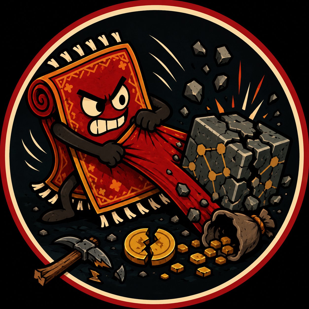 RUGDAG — a satire token mocking BlockDAG